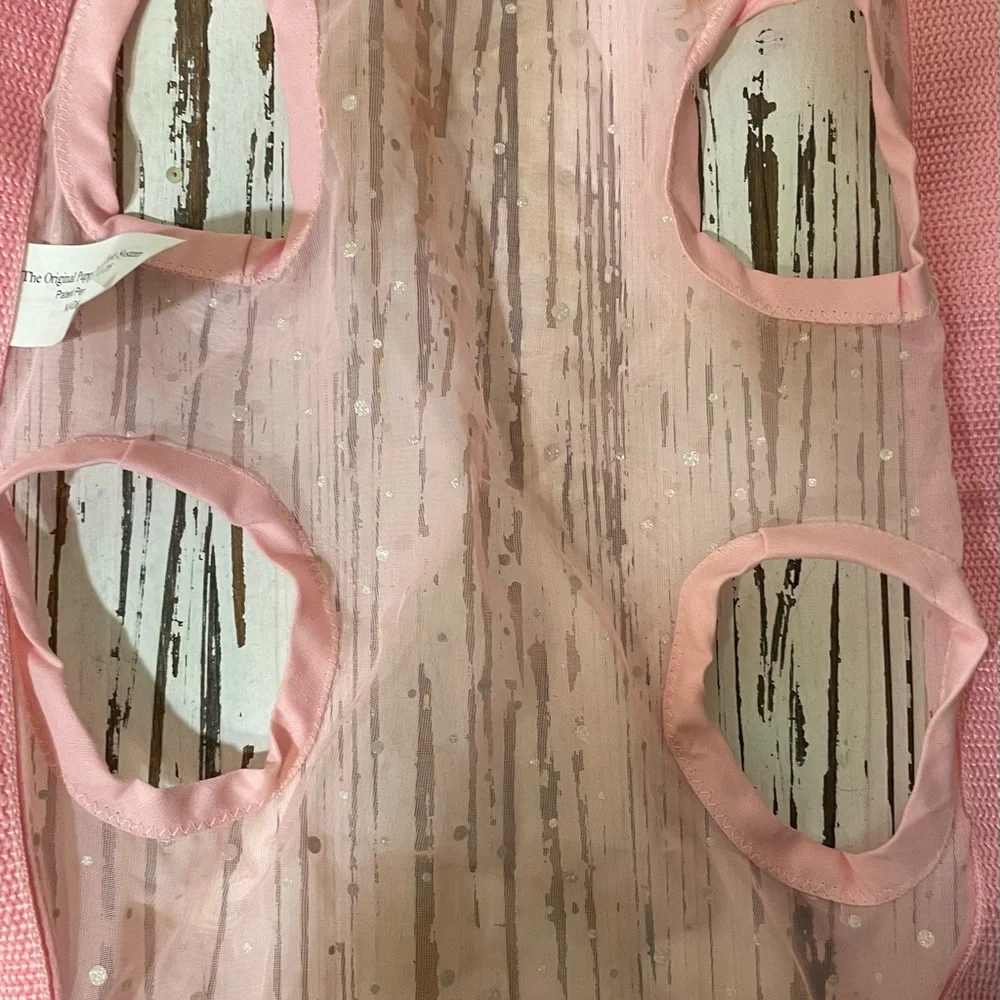 Pink with sequin accents Puppy Purse and Harness Large